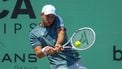 epa12203166 Tallon Griekspoor of the Netherlands in action against Corentin Moutet of France during their men's individual final of the ATP 250 Mallorca Championships tennis tournament in Santa Ponsa, Mallorca, Spain, 28 June 2025.  EPA/MIQUEL A. BORRAS
