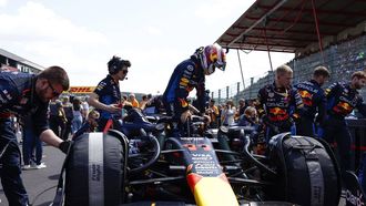 Red Bull Racing's Mexican driver Sergio Perez gets ready before the Formula One Belgian Grand Prix at the Spa-Francorchamps Circuit in Spa on July 28, 2024. 
SIMON WOHLFAHRT / AFP