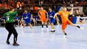 ALMERE - Kay Smits tijdens de EK-kwalificatiewedstrijd handbal mannen tussen Nederland en Griekenland. Het EK vindt plaats van 10 tot en met 28 januari 2024 in Duitsland. ANP IRIS VAN DEN BROEK