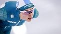 HEERENVEEN - Merel Conijn in actie op de 5.000 meter voor vrouwen tijdens de slotdag van het NK afstanden in Thialf. Voor de Nederlandse rijders en rijdsters is dit toernooi een belangrijke tussenstop onderweg naar het WK afstanden in Hamar. ANP SEM VAN DER WAL