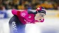 HEERENVEEN - Sanne in 't Hof in actie tijdens de 5000m vrouwen op de slotdag van het olympisch kwalificatietoernooi langebaanschaatsen in Thialf. ANP ROBIN VAN LONKHUIJSEN