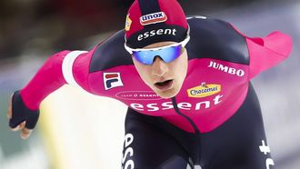 HEERENVEEN - Beau Snellink tijdens de 5000 meter op de eerste dag van het World Cup kwalificatietoernooi schaatsen in Thialf. ANP VINCENT JANNINK