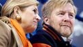 MILAAN - Koningin Maxima en koning Willem-Alexander op de tribune van de Milano Ice Skating Arena, tijdens de kwalificatiewedstrijd voor de 500 meter vrouwen op de Olympische Winterspelen. SEM VAN DER WAL / ANP