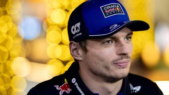 BAHREIN - Max Verstappen (Red Bull Racing) staat de internationale pers te woord tijdens de tweede testdag op het Bahrain International Circuit voorafgaand aan de start van het Formule 1-seizoen. SANDER KONING / ANP