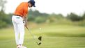 BADHOEVEDORP - Daan Huizing tijdens de laatste dag van de 104e editie van het KLM Open golf op The International golfbaan nabij Amsterdam. ANP SANDER KONING