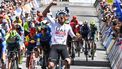 UAE Team Emirates rider Isaac Del Toro Romero from Mexico reacts after winning the second stage of the Tour Down Under cycling race in Adelaide on January 17, 2024. 
Brenton EDWARDS / AFP