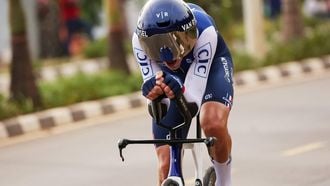 French rider Bruno Armirail competes in the men's Elite Individual Time Trial cycling event during the UCI 2025 Road World Championships, in Kigali, on September 21, 2025. 
Anne-Christine POUJOULAT / AFP
