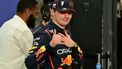 Red Bull Racing's Dutch driver Max Verstappen celebrates winning pole position during the qualifying round for the 2025 Saudi Arabia Formula One Grand Prix at the Jeddah Corniche Circuit on April 19, 2025. 
Giuseppe CACACE / AFP
