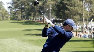 epa12878639 Rory McIlroy of Northern Ireland tees off on hole 17 in Round 1 of the 2026 Masters tournament in August, Georgia, USA, 09 April 2026.  EPA/ERIK S. LESSER