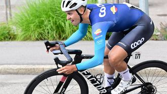 This photo taken on July 2, 2024 shows Team Coop Repsol's Norwegian rider Andre Drege competing during the prologue stage St Poelten - St Poelten (3 km) in Kals am Großglockner, Austria, during the 2024 Tour of Austria. Norwegian rider Andre Drege has died after injuries he sustained in a fall while racing downhill on the penultimate stage of the Tour of Austria, organisers said on July 6, 2024. The 25-year-old Coop Repsol rider had joined the leading group on one of Austria's highest roads in the Grossglockner region, when he fell, the APA agency reported citing organisers.
Reinhard EISENBAUER / EXPA / APA / AFP