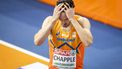 APELDOORN - Samuel Chapple tijdens de 800 meter finale voor mannen op de vierde dag van het EK Indoor atletiek in Omnisport Apeldoorn. ANP IRIS VAN DEN BROEK