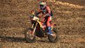 Argentinian biker Luciano Benavides competes during Stage 7 of the Dakar Rally 2025, between Al Duwadimi and Al Duwadimi, Saudi Arabia, on January 12, 2025. 
Valery HACHE / AFP
