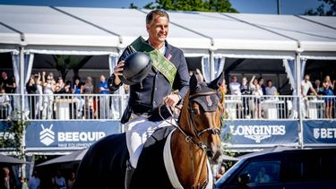 ROTTERDAM - Winnaar Marc Houtzager in actie tijdens de grote prijs op Sterrehof's Dante tijdens CHIO Rotterdam. Het hippische evenement vindt voor de 75ste keer plaats in het Kralingse Bos in Rotterdam. ANP ROBIN UTRECHT