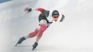 epa11749221 Tatsuya Shinhama of Japan competes in the Men’s 1000m during the ISU Speed Skating World Cup in Beijing, China, 30 November 2024.  EPA/JESSICA LEE