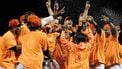HOOFDDORP - Nederland is Europees kampioen tijdens de finale van het EK honkbal tussen Nederland en Spanje. ANP ROBIN UTRECHT
