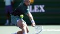 epa11948039 Tallon Griekspoor of the Netherlands in action against Alexander Zverev of Germany during the BNP Paribas Open tennis tournament in Indian Wells, California, USA, 07 March 2025.  EPA/JOHN G. MABANGLO