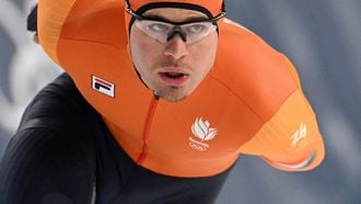 Netherlands' Joep Wennemars competes in the speed skating men's 1500m during the Milano Cortina 2026 Winter Olympic Games at Milano Speed Skating Stadium in Milan on February 19, 2026. 
Daniel MUNOZ / AFP