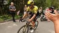 epa12291035 Dutch cyclist Olav Kooij of Team Visma-Lease a Bike in action during the sixth stage of the 82nd Tour de Pologne cycling race over 147.6 km, from Bukowina Tatrzanska to Bukowina Tatrzanska, in Lapszanka village, Tatra Mountains, southern Poland, 09 August 2025.  EPA/Grzegorz Momot POLAND OUT