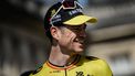 Belgium's Jumbo Wisma cyclist Wout van Aert attends the teams presentation on the eve of the 122nd edition of the Paris-Roubaix cycling race in Compiegne, on April 12, 2025.  The men's race of Paris-Roubaix which takes place on April 13, will see current rivals Slovenia's Tadej Pogacar and Netherlands' Mathieu Van der Poel duel over the cobbled roads near the Franco-Belgian border in the seasons latest ' Monument' race.
JEFF PACHOUD / AFP