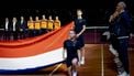 DEN HAAG - Captain Elise Tamaela, Suzan Lamens, Anouk Koevermans, Eva Vedder en Demi Schuurs voorafgaand aan de eerste wedstrijd van de Billie Jean King Cup tenniswedstrijd, kwalificaties groep F, van Duitsland tegen Nederland. ANP KOEN VAN WEEL