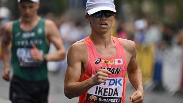Japan's Koki Ikeda competes in the men's 20km race walk final during the World Athletics Championships in Budapest on August 19, 2023. 
Ferenc ISZA / AFP