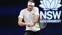 epa11061947 Alexander Zverev of Germany in action during his match against Hubert Hurkacz of Poland in the final between Poland and Germany of the 2024 United Cup at Ken Rosewall Arena in Sydney, Australia, 07 January 2024.  EPA/STEVEN MARKHAM  AUSTRALIA AND NEW ZEALAND OUT