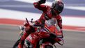 epa11997416 Marc Marquez (93) of Spain and Ducati Lenovo Team reacts during qualifying of the Motorcycling Grand Prix of the Americas in Austin, Texas, USA, 29 March 2025.  EPA/DUSTIN SAFRANEK