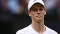 Italy's Jannik Sinner reacts after losing against Russia's Daniil Medvedev during their men's singles quarter-final tennis match on the ninth day of the 2024 Wimbledon Championships at The All England Lawn Tennis and Croquet Club in Wimbledon, southwest London, on July 9, 2024. Medvedev won the match 6-7, 6-4, 7-6, 2-6 6-3.
HENRY NICHOLLS / AFP