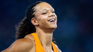 ROME - Tasa Jiya in actie tijdens de halve finales 200 meter op de vierde dag van de Europese kampioenschappen atletiek. ANP IRIS VAN DEN BROEK
