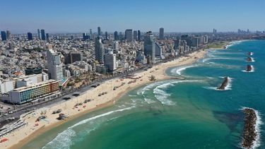 A general view shows the empty beaches in Israel's Mediterranean city of Tel Aviv on May 18, 2021, as the UN Security Council was to hold an emergency meeting amid a diplomatic push to end the devastating conflict between Israel and Gaza's armed groups. Israel launched its air campaign on the Gaza Strip on May 10 after the  Palestinian enclave's Hamas rulers fired a barrage of rockets in response to unrest in Israeli-annexed east Jerusalem.
Gil COHEN-MAGEN / AFP