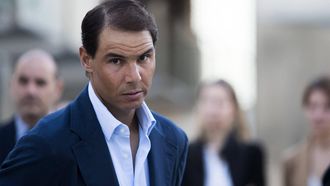 2023-03-27 21:28:16 Spanish tennis player Rafa Nadal arrives at the awards ceremony of the Rafa Nadal Foundation in Palma de Mallorca on March 27, 2023.  
JAIME REINA / AFP