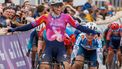 epa11256925 Dutch rider Lorena Wiebes of Team SD Worx - Protime celebrates winning the Scheldeprijs women's cycling race over 130.5 km from Schoten to Schoten, Belgium, 03 April 2024.  EPA/OLIVIER MATTHYS