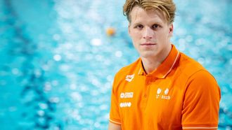EINDHOVEN - Portret van Koen de Groot tijdens een mediadag ter voorbereiding op de Europese Kampioenschappen langebaanzwemmen in Parijs. De definitieve TeamNL selectie kon worden vastgesteld na afloop van de European Swimming Trials. IRIS VAN DEN BROEK / ANP