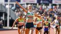 HENGELO - Femke Broeders-Bol (Nederland) in actie op het onderdeel 800 meter tijdens de 45e editie van de FBK Games. De belangrijkste internationale atletiekwedstrijd van Nederland vindt plaats in Hengelo. VINCENT JANNINK / ANP