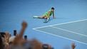 epa12692278 Carlos Alcaraz of Spain celebrates his win in the men’s semifinal against Alexander Zverev of Germany on day 13 of the 2026 Australian Open tennis tournament in Melbourne, Australia, 30 January 2026.  EPA/JAMES ROSS AUSTRALIA AND NEW ZEALAND OUT