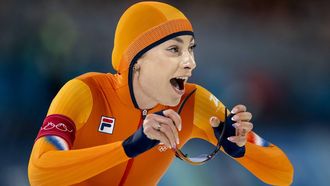 MILAAN - Femke Kok tijdens de 1.000 meter bij het langebaanschaatsen in het Milano Speed Skating Stadium op de Olympische Winterspelen van Milaan. SEM VAN DER WAL / ANP