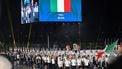 Members of Italy's delegation wave their country's national flag as they take part in the athletes' parade during the opening ceremony of the 2025 World Games at the Tianfu International Convention Centre in Chengdu, in China's southwestern Sichuan province on August 7, 2025. Italian orienteering athlete Mattia Debertolis died on August 12, 2025, at the World Games in Chengdu, after collapsing during competition, organisers said.
JADE GAO / AFP