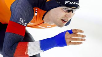 HEERENVEEN - Jenning De Boo (Nederland) in actie op de 500 meter sprint voor mannen tijdens de eerste dag van de ISU EK Allround & Sprint in Thialf. ANP VINCENT JANNINK