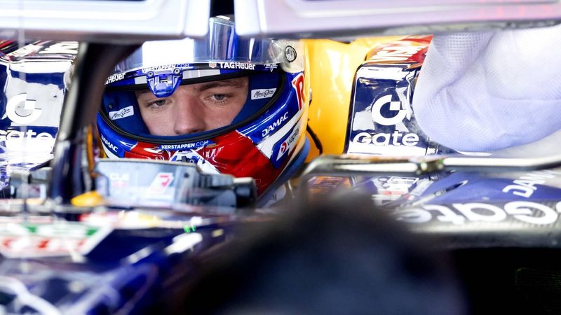 MELBOURNE - Max Verstappen (Red Bull Racing) tijdens de eerste vrije training op het Albert Park Circuit in aanloop naar de Grote Prijs van Australië. SANDER KONING / ANP