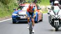 Lidl-Trek's Spanish rider Carlos Verona rides during the 15th stage of the 108th Giro d'Italia cycling race of 219kms from Fiume Veneto to Asiago on May 25, 2025. 
Luca Bettini / AFP