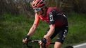 British Geraint Thomas, Team Ineos Grenadiers rides during the 18th one-day classic 'Strade Bianche' (White Roads) cycling race between Siena and Siena, Tuscany, on March 2, 2024. 
Marco BERTORELLO / AFP