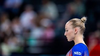 PARIJS - Sanne Wevers tijdens de kwalificaties vrouwen bij het turnen tijdens de Olympische Spelen in Frankrijk. De turners kunnen zich kwalificeren voor de teamfinale en individuele finales. ANP IRIS VAN DEN BROEK