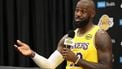 US basketball player LeBron James speaks to reporters during the Los Angeles Lakers media day at UCLA Health Training Center El Segundo, California on September 29, 2025. 
Patrick T. Fallon / AFP