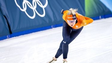 MILAAN - Merel Conijn tijdens een training in het Milano Speed Skating Stadium. De langebaanschaatsers bereiden zich voor op hun deelname aan de Olympische Winterspelen. SEM VAN DER WAL / ANP