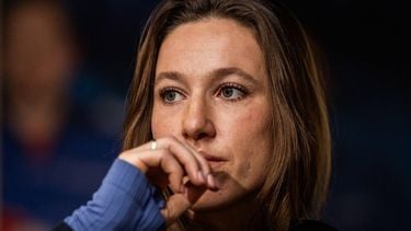 HEERENVEEN - Suzanne Schulting tijdens een persmoment van Team Essent in aanloop naar het Staatsloterij Olympisch Kwalificatietoernooi. ANP VINCENT JANNINK