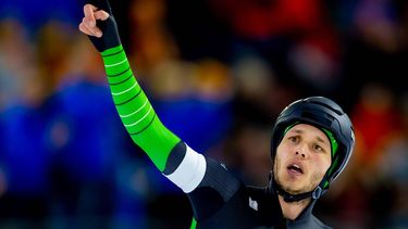 HEERENVEEN - Marcel Bosker in actie op de 5000 meter tijdens de eerste dag van het NK Allround & Sprint. IRIS VAN DEN BROEK / ANP