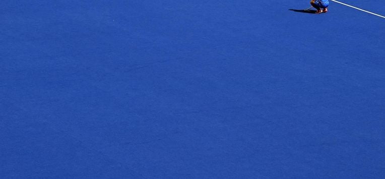 Scotland's Struan Walker reacts after the pool A hockey match between Scotland and South Africa on day four of the Commonwealth Games at the University of Birmingham Hockey and Squash Centre in Birmingham, central England, on August 1, 2022. 
Glyn KIRK / AFP