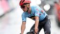 2023-08-06 15:59:00 epa10787673 Remco Evenepoel of Belgium in action during the Men's Elite Road Race at the UCI Cycling World Championships 2023 in Glasgow, Britain, 06 August 2023.  EPA/ROBERT PERRY