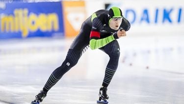HEERENVEEN - Jenning de Boo in actie tijdens de 1000m mannen op de vierde dag van het olympisch kwalificatietoernooi langebaanschaatsen in Thialf. ANP SEM VAN DER WAL