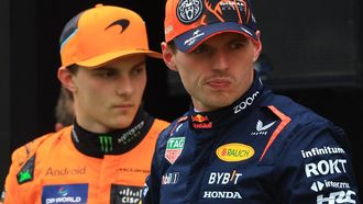 epa11489365 Red Bull Racing driver Max Verstappen of Netherlands looks on after the qualifying for the Formula One Hungarian Grand Prix at the Hungaroring circuit, in Mogyorod, near Budapest, 20 July 2024.  EPA/MARTIN DIVISEK